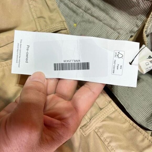 Alex Mill Standard Signature Pleated Pant Chino Tan Ankle pants Size 32 unisex - Picture 8 of 12